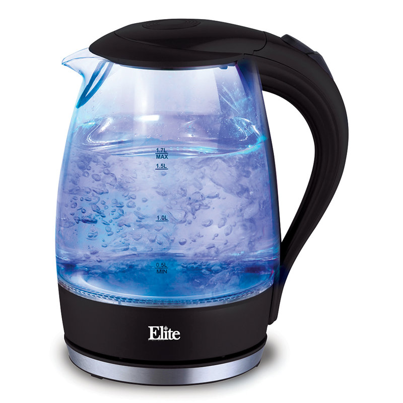 Elite by MaxiMatic 1.7 Qt. Glass Electric Tea Kettle & Reviews Wayfair